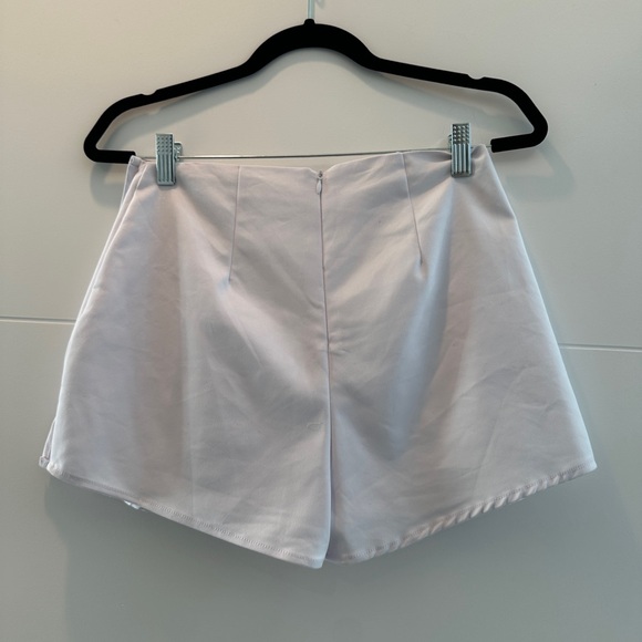 Superdown white pleated classic high waist skort semi-formal summer beach S - Picture 6 of 9